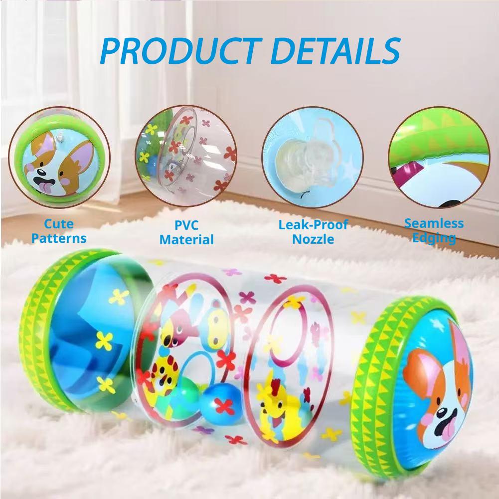 Baby Walker Activity - Inflatable Baby Crawling Roller Toys With