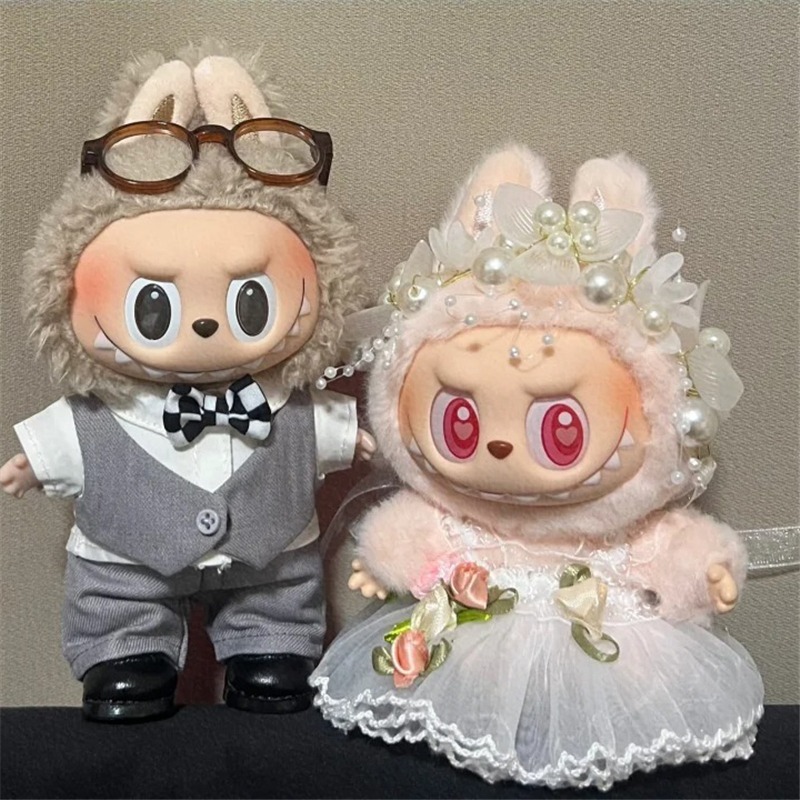 15 17cm For Labubu Doll Weddin - Baby Products Set ulasan dan harga