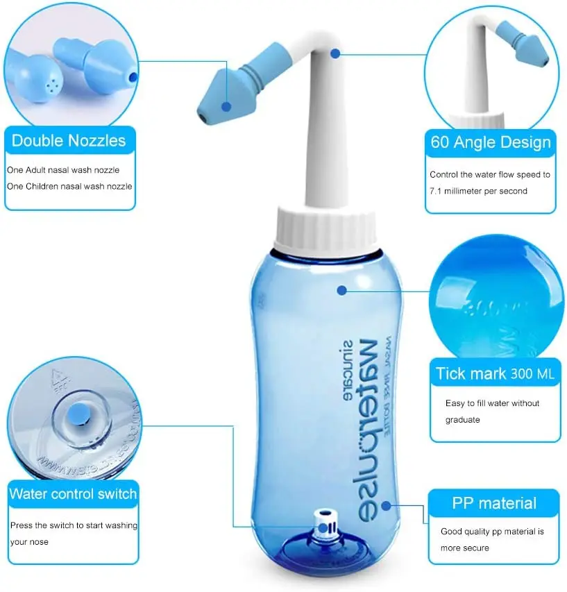 300ml 500ml Neti Pot Nasal Irr - Baby Nose Cleaner ulasan dan harga