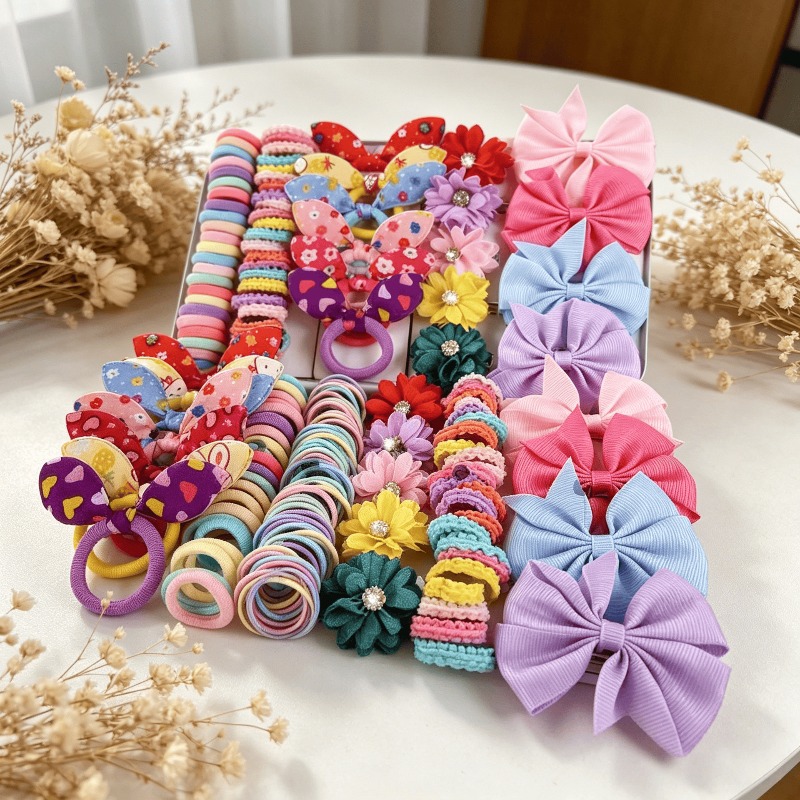 73PCS   New Fabric Girls Hair  - Baby Products Set ulasan dan harga