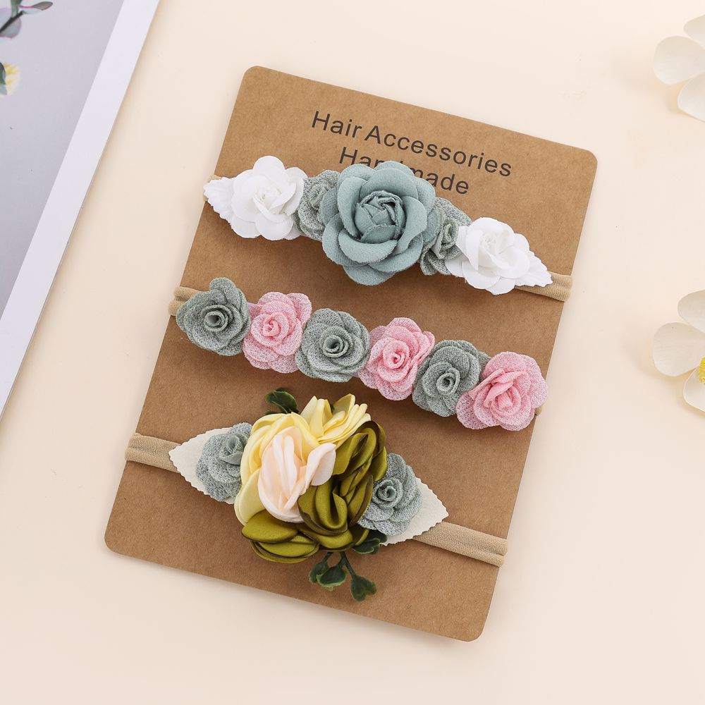 3pcs Baby Girl Headband Set Cu - Baby Products Set ulasan dan harga