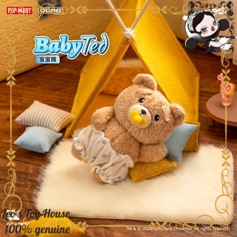 POPMART GONG Baby Ted Poseable - Baby Products Keeping Bag ulasan dan harga